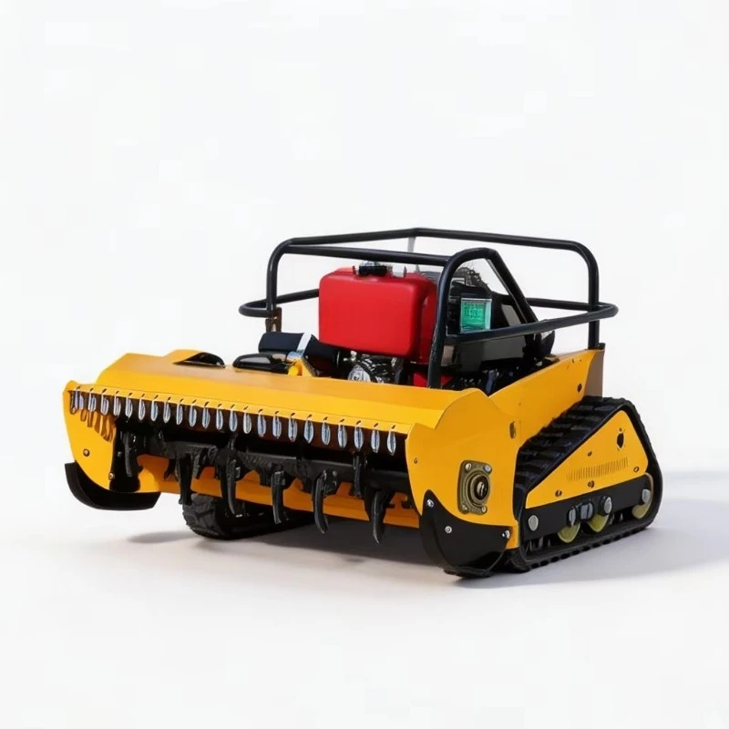 Industrial Cordless 100cm Remote Control Lawn Mower Crawler Track Flail Mulcher Brush Cutter Zero-Turn Grass