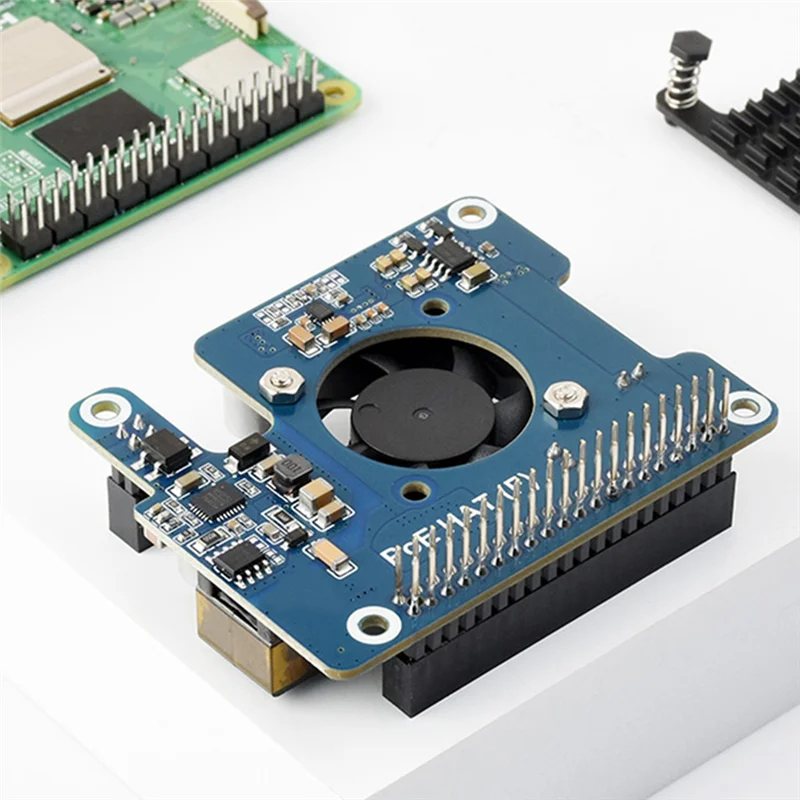 Raspberry Pi 5 Poe HAT Power Over Ethernet 802.3Af Moudle dla Pi5-[A51I]