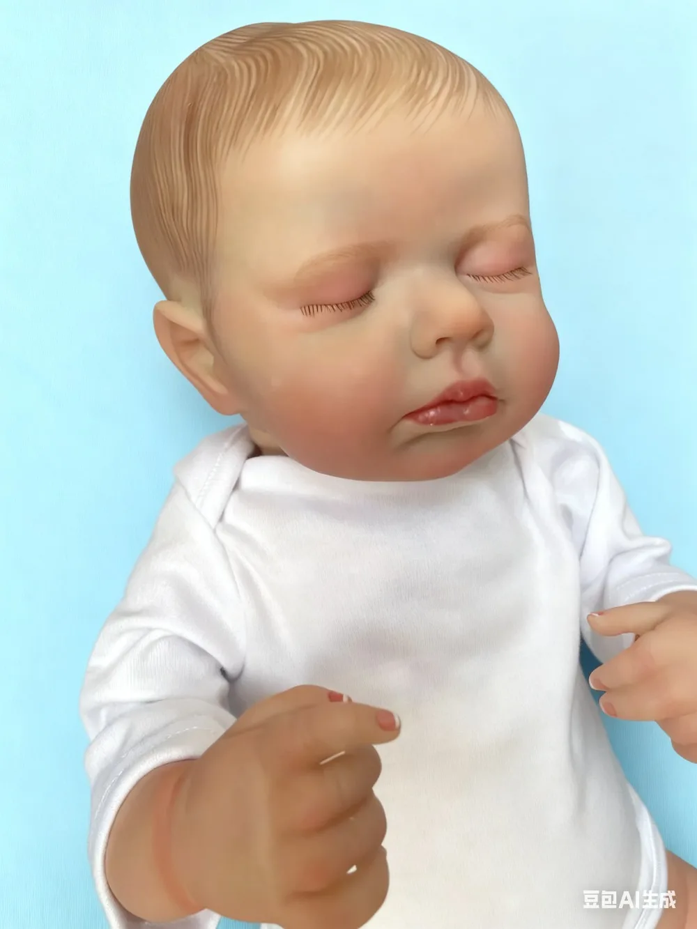 

48CM LouLou Reborn Baby Doll Soft Touch Lifelike Real Baby Hand Made Art Dolls 3D Painting Skin with Visible Veins Muñeca Reborn