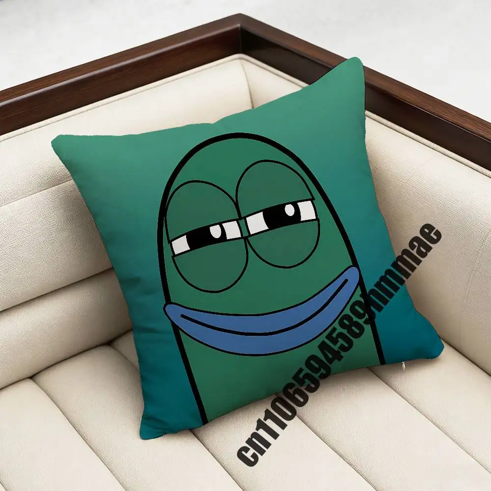 

For Smiling Salted Fish Throw Pillow Case Sham 45x45cm 35x35cm Square Bedroom Pillowcase Cushion Cover