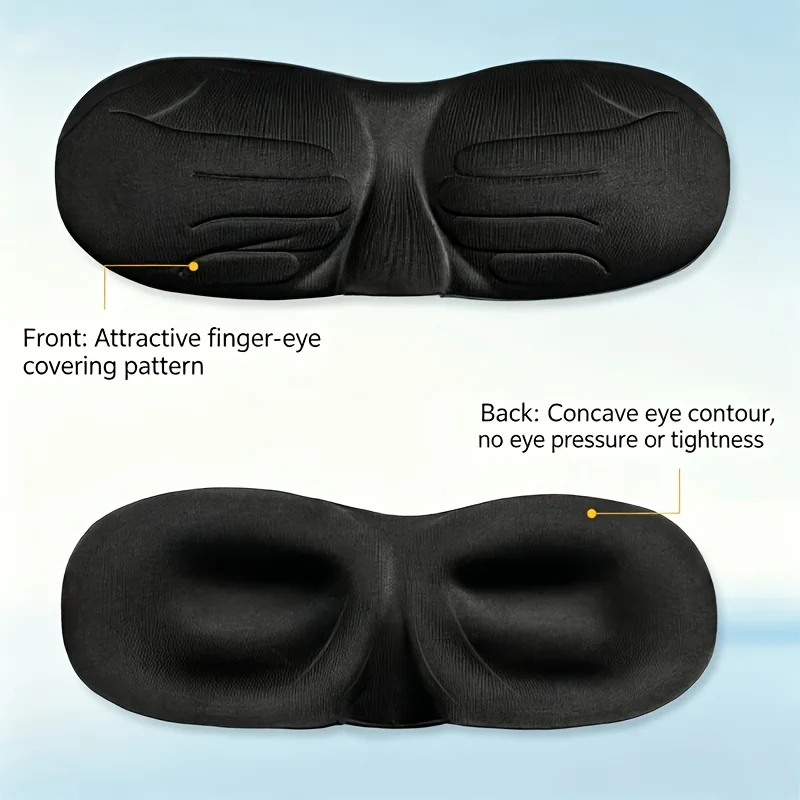 3D Comfortable Sleep Eye Mask Breathable Skin Friendly Light Blocking Eye Masks Elastic Magic Veneer Cover Travel Blindfold