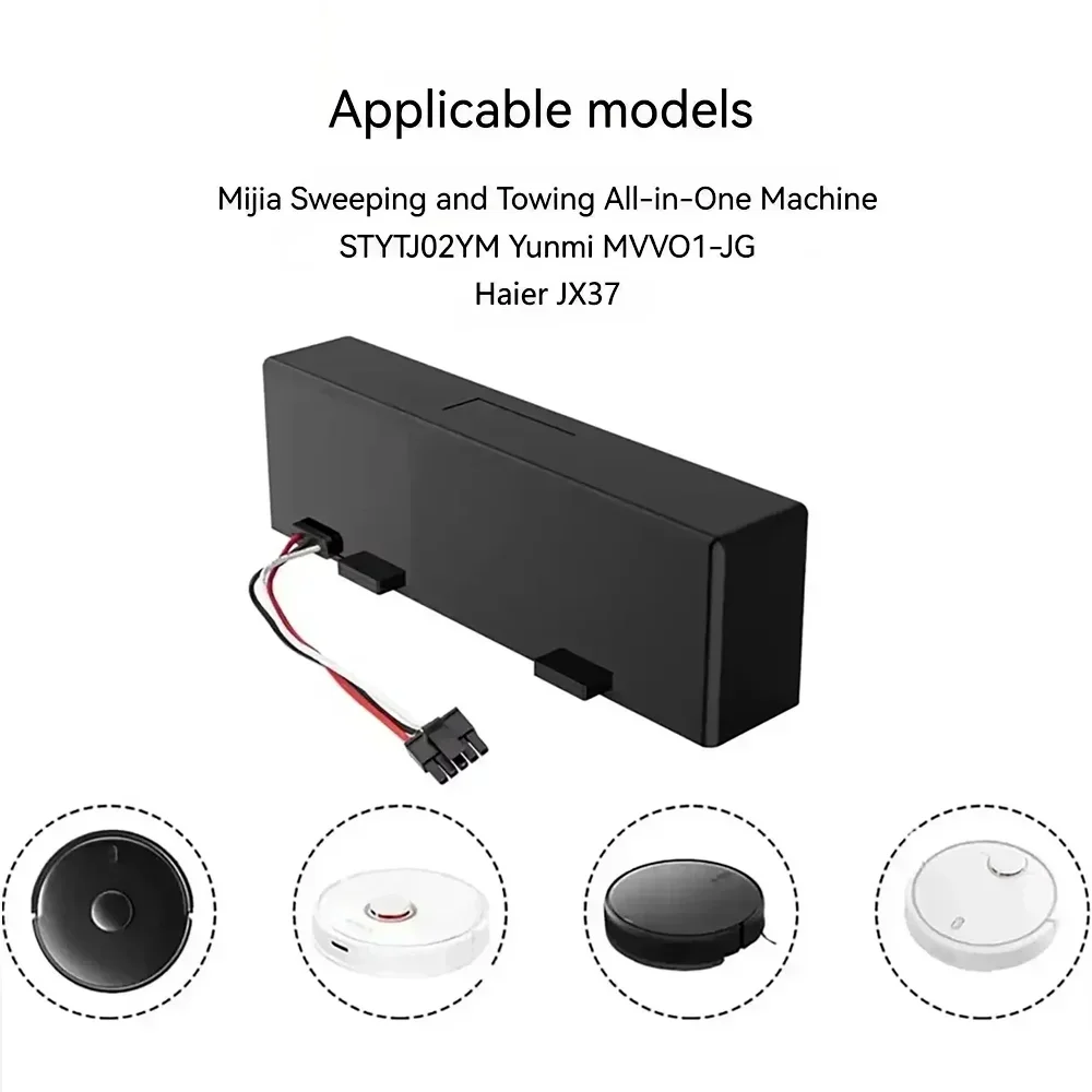 4S1P بطارية كنس 2800 مللي أمبير القدرة الحقيقية 14.8 فولت لشاومي Mijia Mi روبوت مكنسة كهربائية ممسحة P كنس تنظيف روبوت STYTJ02YM البطارية #5