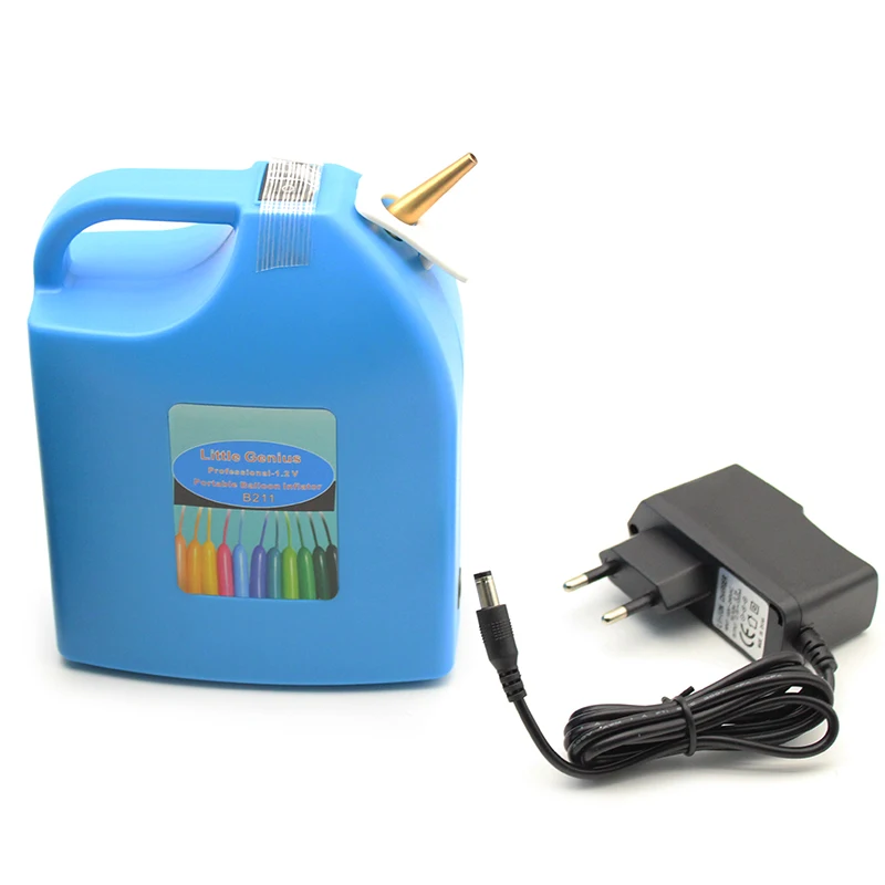 Elektrische Lötlampe, lange Ballonpumpe, 12 V, tragbarer automatischer Luftpumpe für Party-Luftballons, magisches Modellierwerkzeug