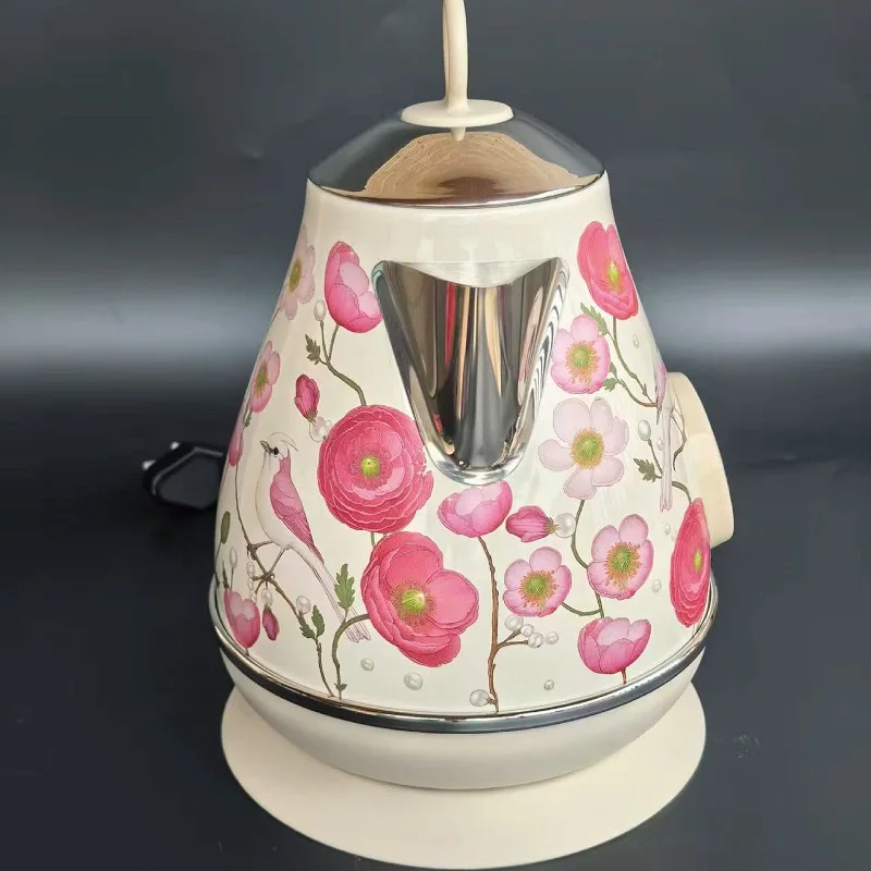 1.7L الطلاء ملصق غلاية كهربائية عرض درجة الحرارة الماء المغلي السيارات انقطاع التيار الكهربائي 304 إبريق الشاي الفولاذ المقاوم للصدأ أجهزة المطبخ #3