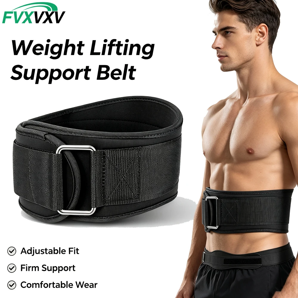 Weight Lifting Belt,Adjustable Fitness Gym Belt for Deadlift Squat Powerlifting,Comfortable Lumbar Back Support for Men Women Cr
