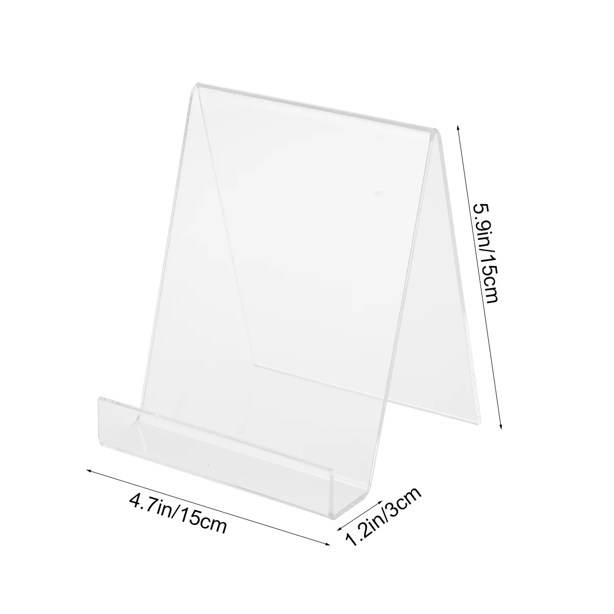 Transparente Acryl ständer Schmuck Display Brieftasche Tablett Bücher steht Tablet Rack leicht zu reinigen