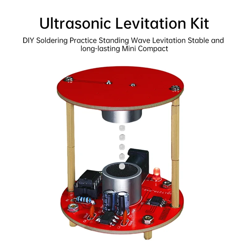 

ABNO-Scientific Experiment Soldering DIY Kit Ultrasonic Levitator Suspension Standing Wave Controller Learning Kit US Plug
