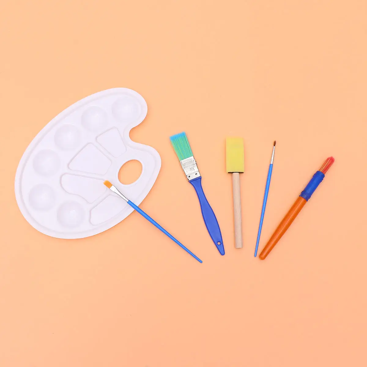 

47Pcs Kids Art Painting Sponge Brush Set Colorful Safe Soft Sponge Tips Easy Clean Reusable for Drawing Graffiti DIY Craft