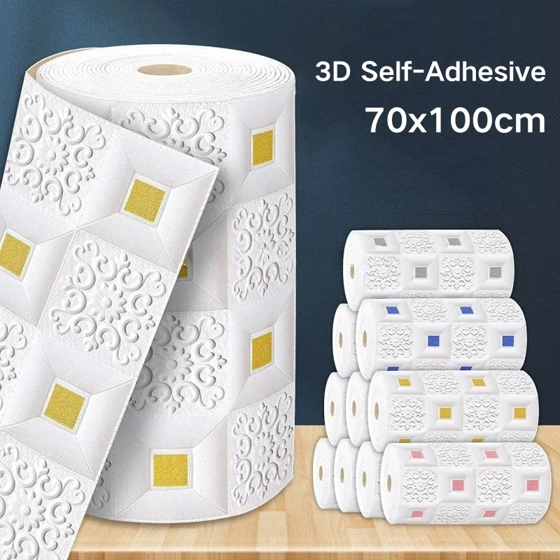 Pvc Panel Background - Самоклеящиеся 3D-панели из пенопласта под кирпич