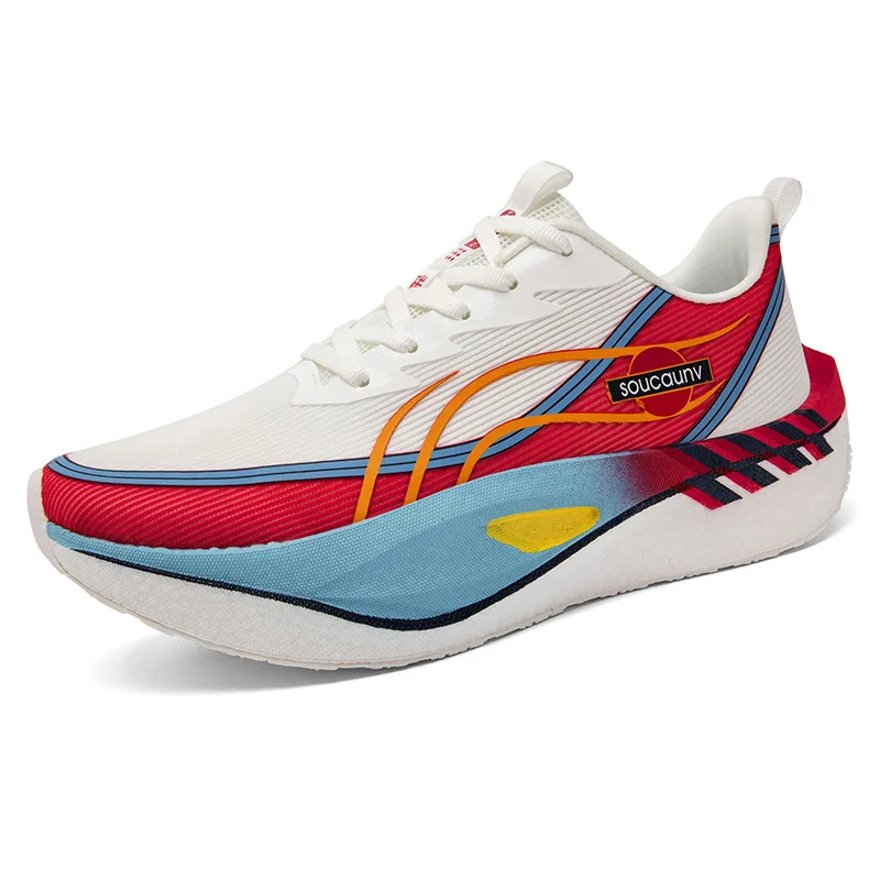 

Running Shoes Carbon Board Speciality Marathon Men Sports Breathable Lightweight Women's Comfortable Athletic Nonskid Sneakers