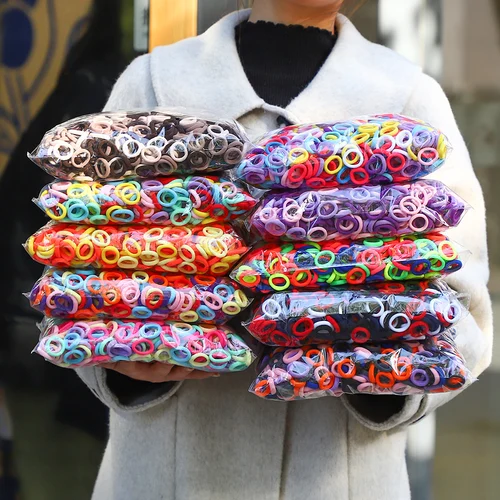 Imagen 2 del producto 20/50 Uds. Bandas elásticas para el cabello para niños, dulces para niñas, banda de goma para niños, pinzas para el cabello, diadema, accesorios para el cabello para bebés