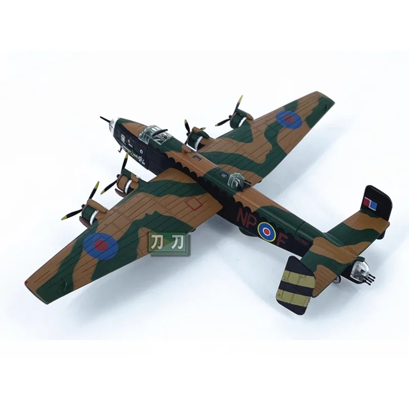 Pressofuso In Scala 1/144 Britannico Halifax Bomber Modello In Lega Modello di Caccia Finitura PIANES Collezione Decorazione Display Regalo Per Bambini