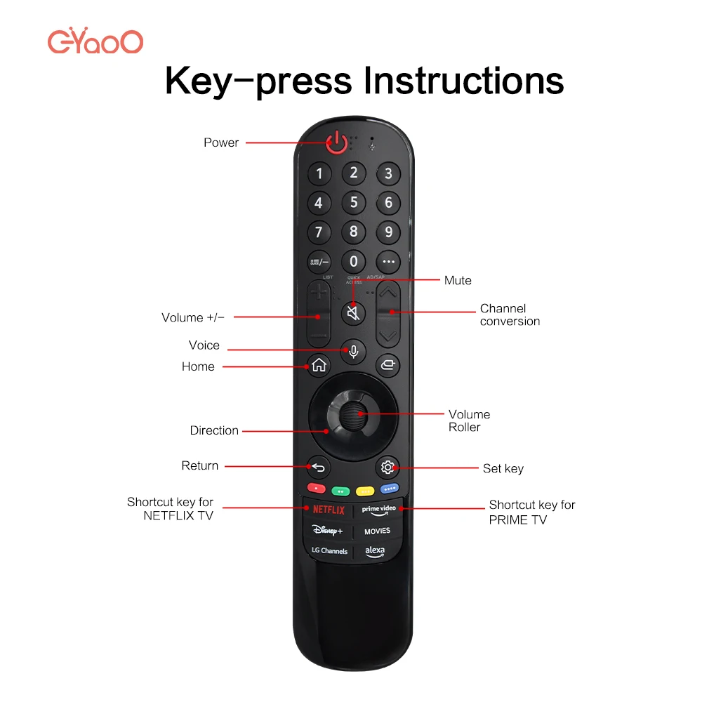 New MR24GA Magic Voice TV AKB76045005 Remote Control Suitable for OLED65B42LA OLED65C45 with pointer and voice function