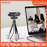 With Microphone 30fps USB Web Cam 1080P Mini Camera 4K Webcam 2K Full HD Webcam for Auto Focus PC Laptop Video Shooting Camera