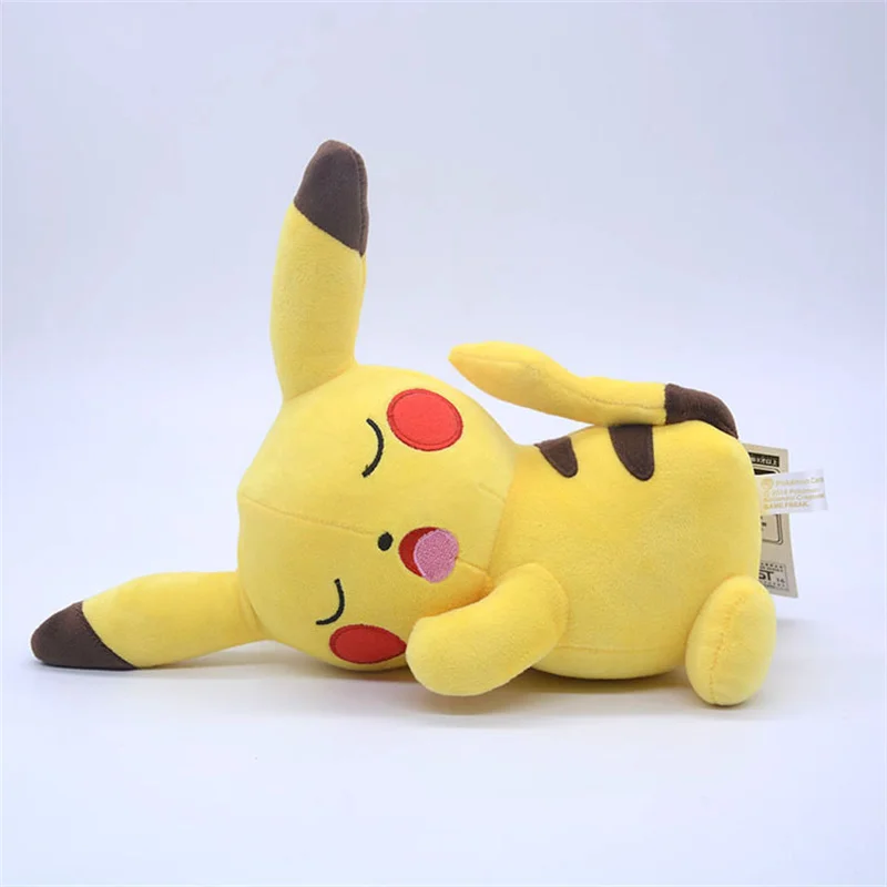 20-25cm Pokemon Plüsch schlafen sitzen Pikachu Pichu Puppe niedlichen Cartoon Anime Figur ausgestopfte Plüschtiere Kinder Geburtstags geschenke