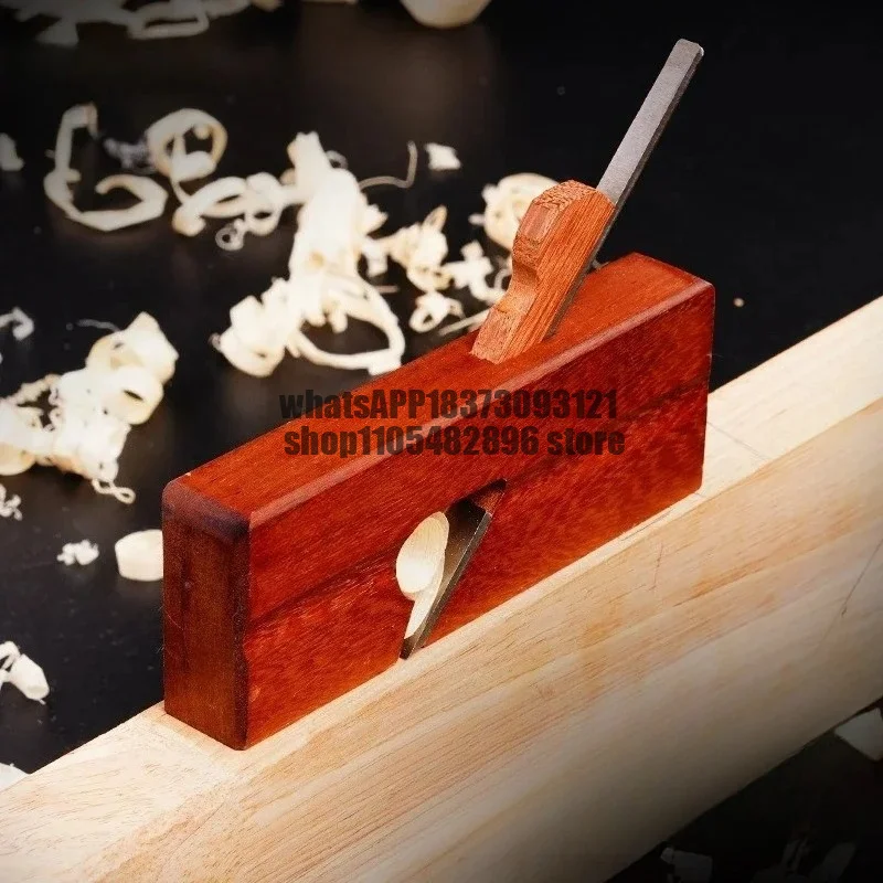 Woodworking Mahogany Single Wire Pull Planer 150/200/245mm Grooving Plane Carpentry Wood Fine Trimming Planer Carpenter's Tools