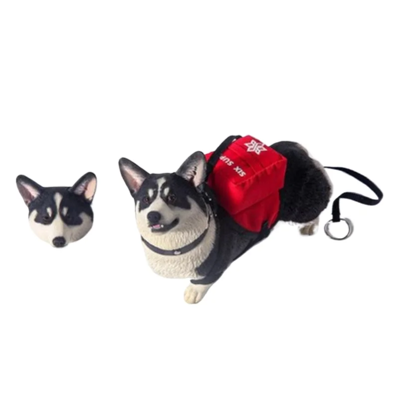

Head-changing corgi, cute healing head-changing creative pet dog model car tide play figure ornament