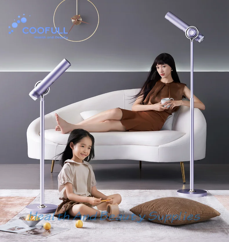 Coofull Professional Standing Hair Dryer - 1650W Floor Standing Hair Dryer Hair With Ionic Generator for Professional Salon