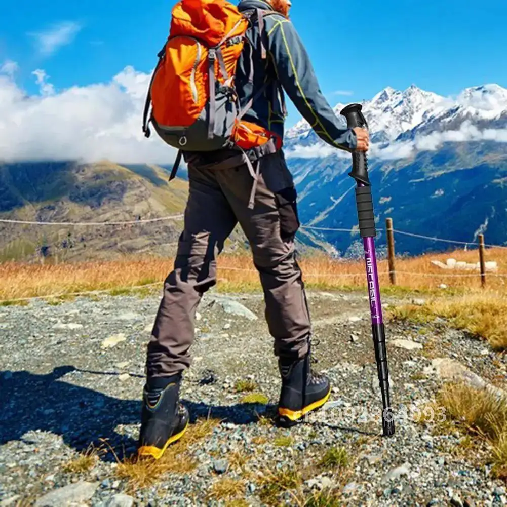 2 pçs 4 seções pólos de trekking em linha reta/dobra alça dobrável 110cm pólos vara caminhada caminhada nordic caminhadas varas dobráveis