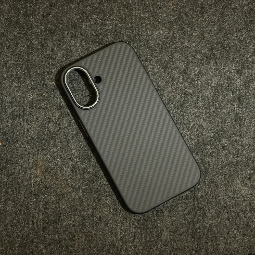 Carbon Fiber Magnetic Cover for iPhone 16 15 Pro Max Case Carbon Fiber Protection Aramid Fiber Cover for iPhone 16 Pro Funda