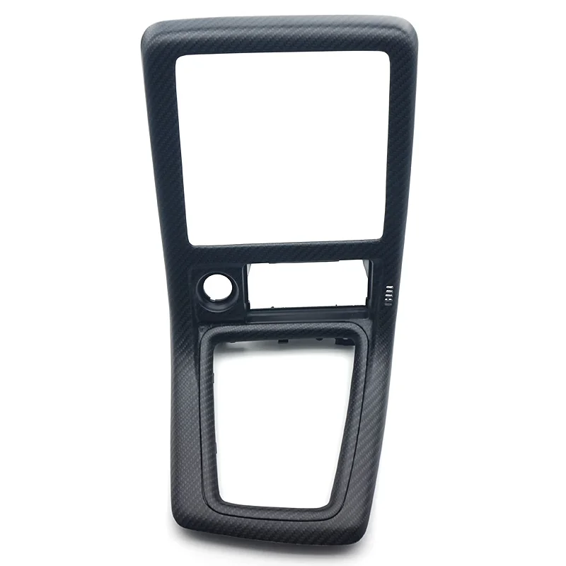 TWILL MATT CARBON FIBER WRAP (LATE MODEL TEXTURED) STEREO CENTER GEAR (MANUAL MT) BOOT SURROUND KIT 2PCS FOR 89-94 R32 GTS GTR