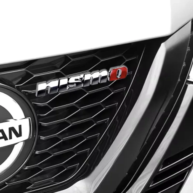 GTR Car Metal Grill Logo Badge Emblem Decals Sticker Decorative Accessories For Nissan Juke Leaf Qashqai Patrol Nismo Murano Ve
