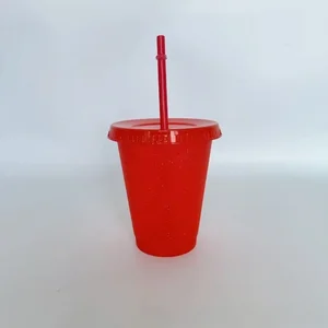 10 Buah 475ml Cangkir Sippy Glitter Glitter Satu Lapis Cangkir Teh Susu Glitter Cangkir Minuman Restoran Cepat Saji Peralatan Barbekyu Luar Ruangan 10 botol air glitter penjualan terbaik - №