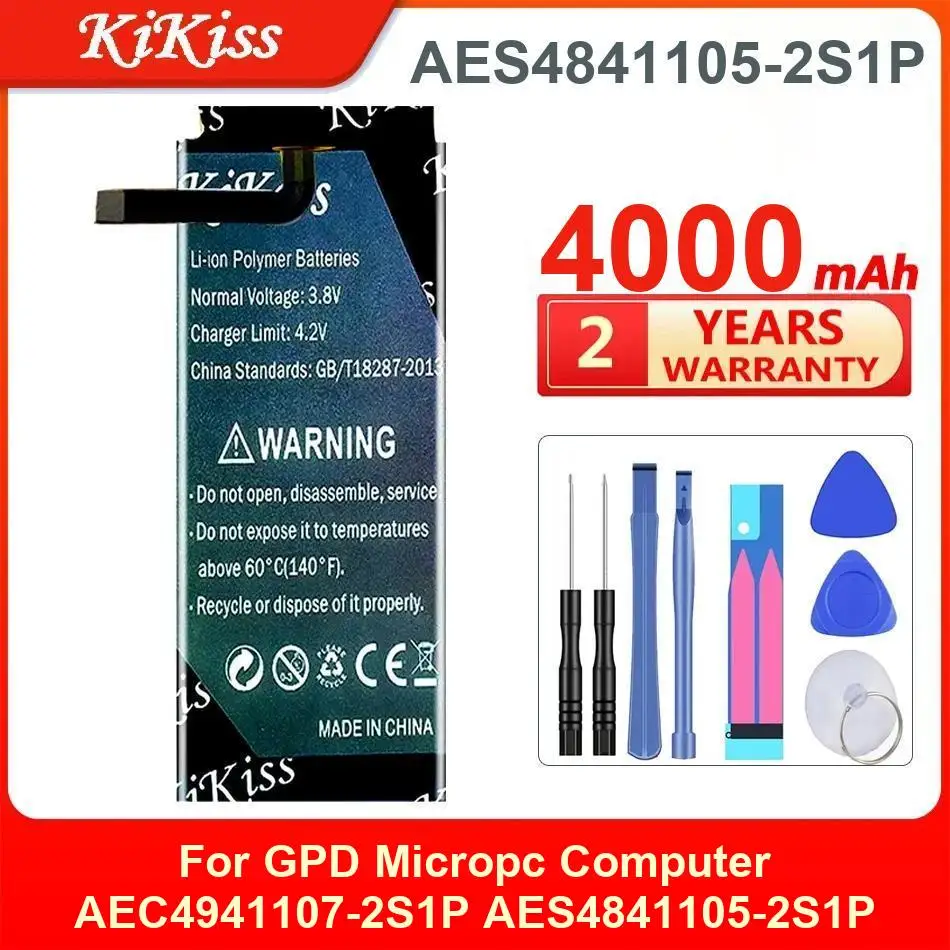 

4000Mah Kikiss Battery AES4841105-2S1P For GPD Micropc Computer AEC4941107-2S1P