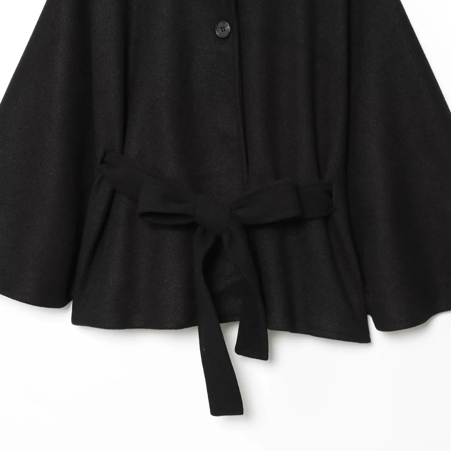 Autunno Inverno Nuovo Arrivo delle Donne Faionable Casual Vita Allentata Con Cintura Cappotto di Lana Street Sle Fibra di Poliestere 00%