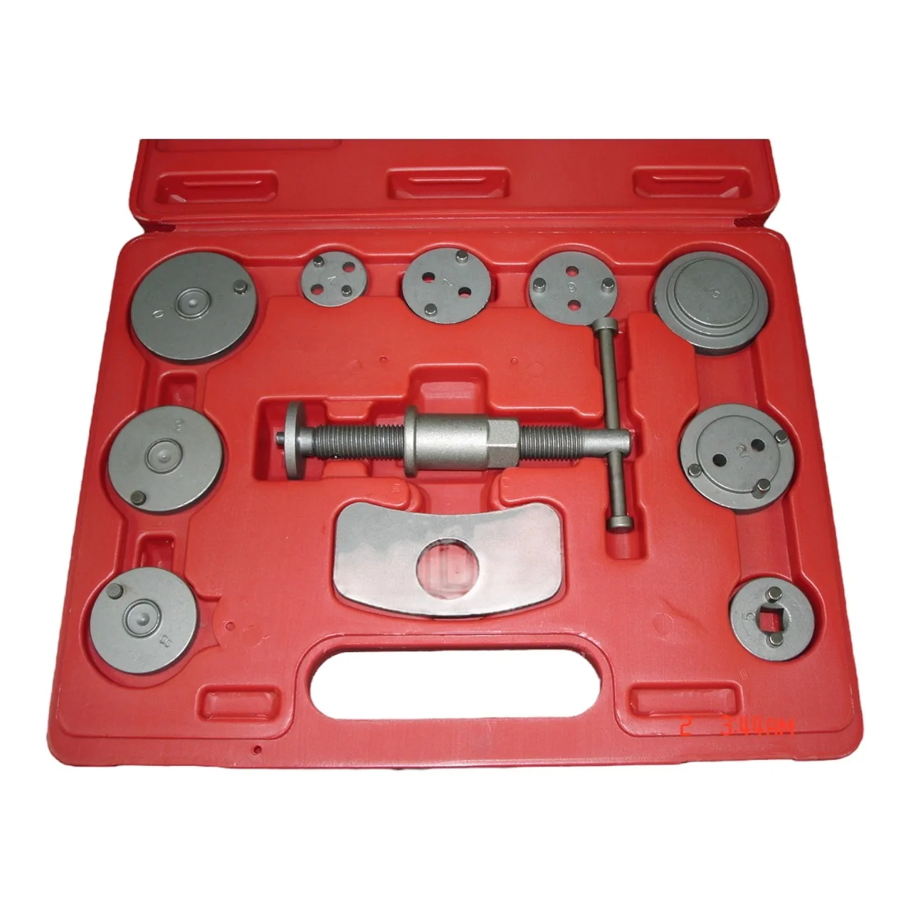 High Quality 11-Piece Universal Caliper Disc Brake Wind Back Tool Kit Medium Carbon Steel Silver/Gray 6-Month Warranty Taiwan