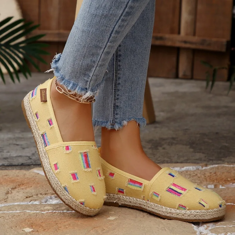 Spring Autumn Patch Design Women's Sneakers Fashion Round Toe Casual Loafers Lightweight Comfort Women Shoes Zapatillas De Mujer
