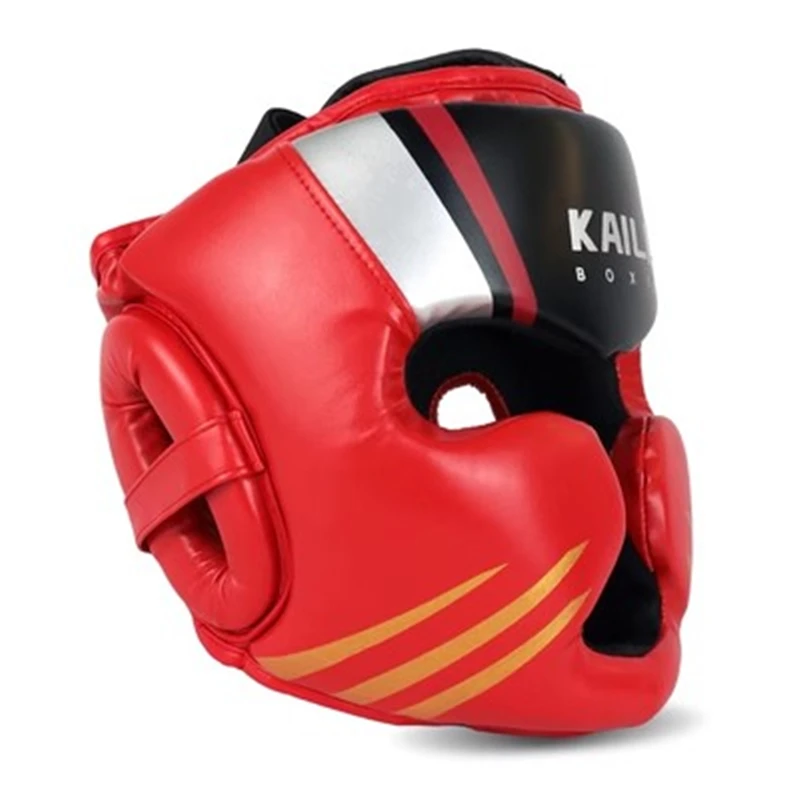 Promotion MMA Headgear for Training Muay Thai Boxing Taekwondo Helmet Head Protector Karate Sparring Kickboxing Protection