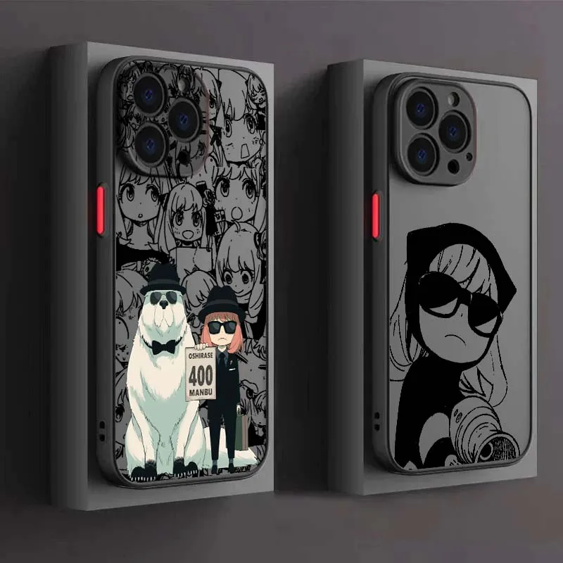 

SPY x FAMILY Popular Anime Phone Case For Apple iPhone 17 Air 16 15 14 13 12 11 XS X Pro Max Plus Frosted Translucent