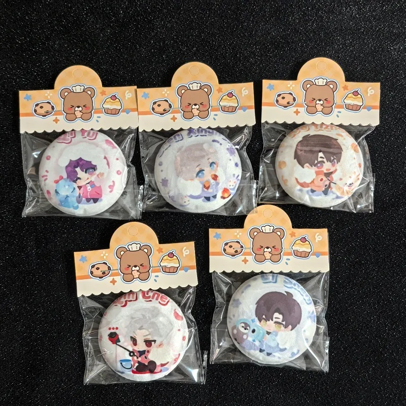 Q Version Cartoon Love and Deepspace Pin Xavier Zayne Rafayel Sylus Cosplay Badge Acrylic Brooch Lapel Costume Accessories Prop