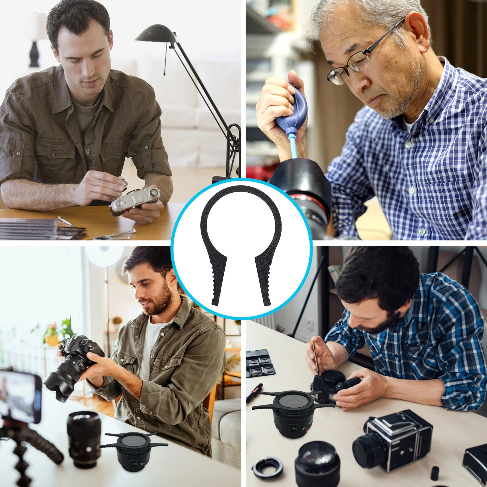 

4pcs Lens Wrench Tool Set 37Mm To 95Mm Uv Cpl Nd Filter Removal Camera Accessory Filter Removal Wrench For Lens Maintenance