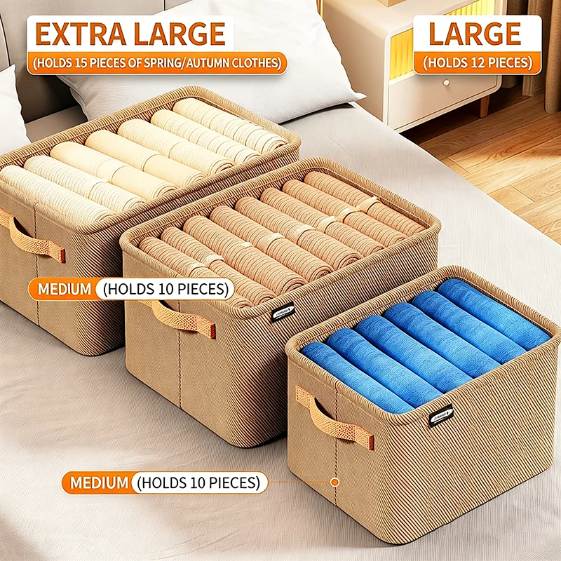 Thicken Clothes Organizer Pants Sweater Storage Cabinets Drawers Organizer Jeans Storage Box Wardrobe Clothes Storage Organizers