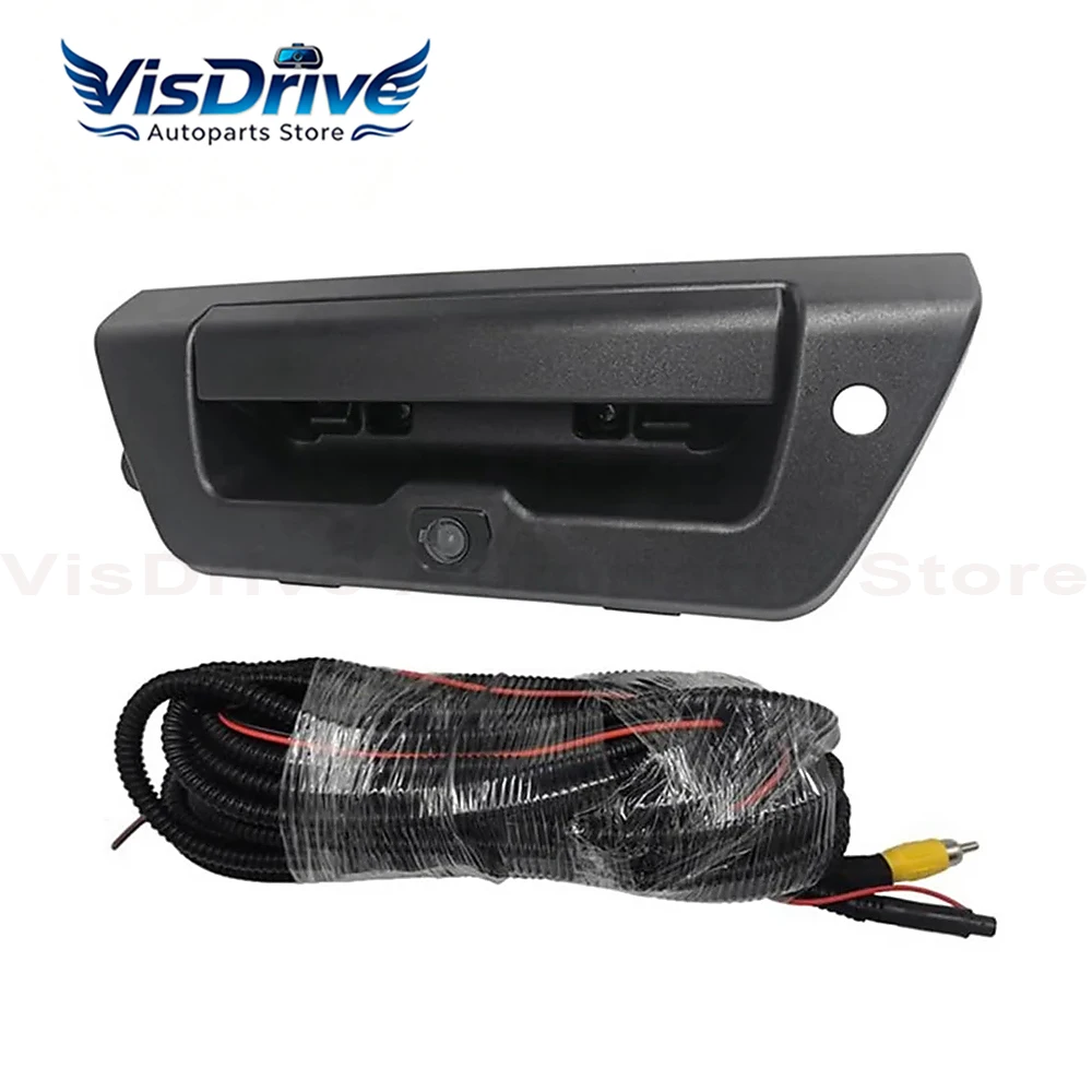 Tailgate Handle Waterproof FL3Z9943400BA Rear Gate Handle With Backup Camera Hole Replacement For Ford F-150 F150 2015-2020