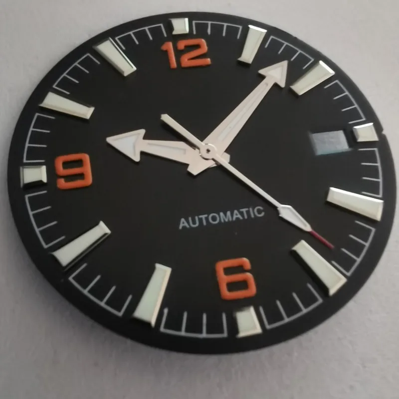 31mm Super Green Luminous 369 Number Scale Insert Black Blue Watch Dial Hands Fit for NH35 NH36 Mechanical Movement Sea 600