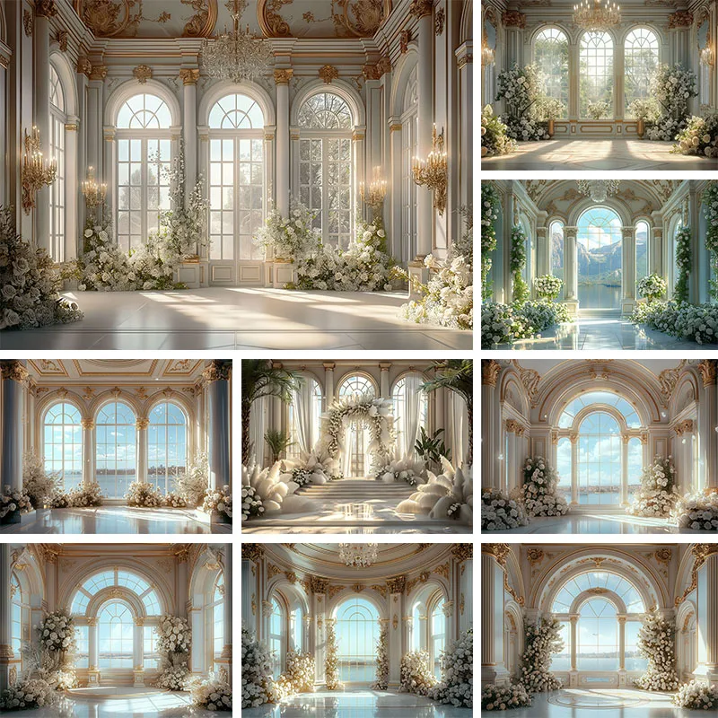 

Luxury Palace Interior Photography Background Realistic Fantasy Palace Interior Children Adult Portrait Backdrop Photo Studio