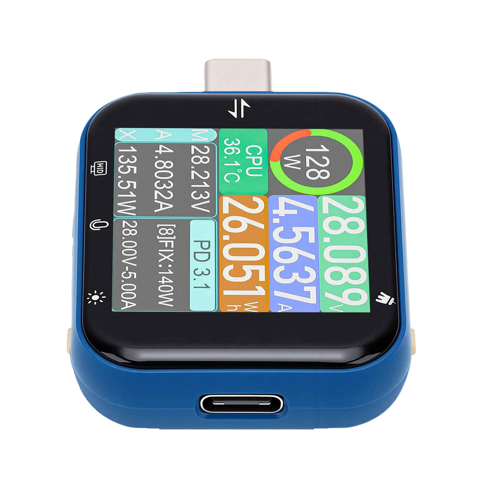 T3PUSB Tester Type-C  Tester with Touchscreen Supports Multiple PD Fast Charging Protocols for Data Logging Analysis