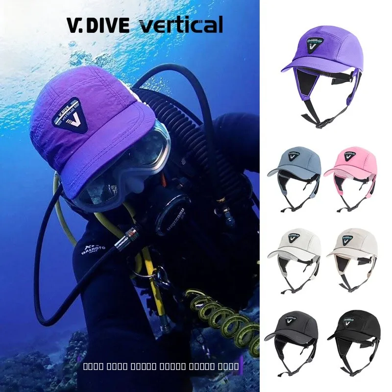 chapeau-de-plongee-a-sechage-rapide-coupe-vent-impermeable-protection-solaire-casquette-de-plongee-reglable-couvre-chef-professionnel-pour-la-plongee