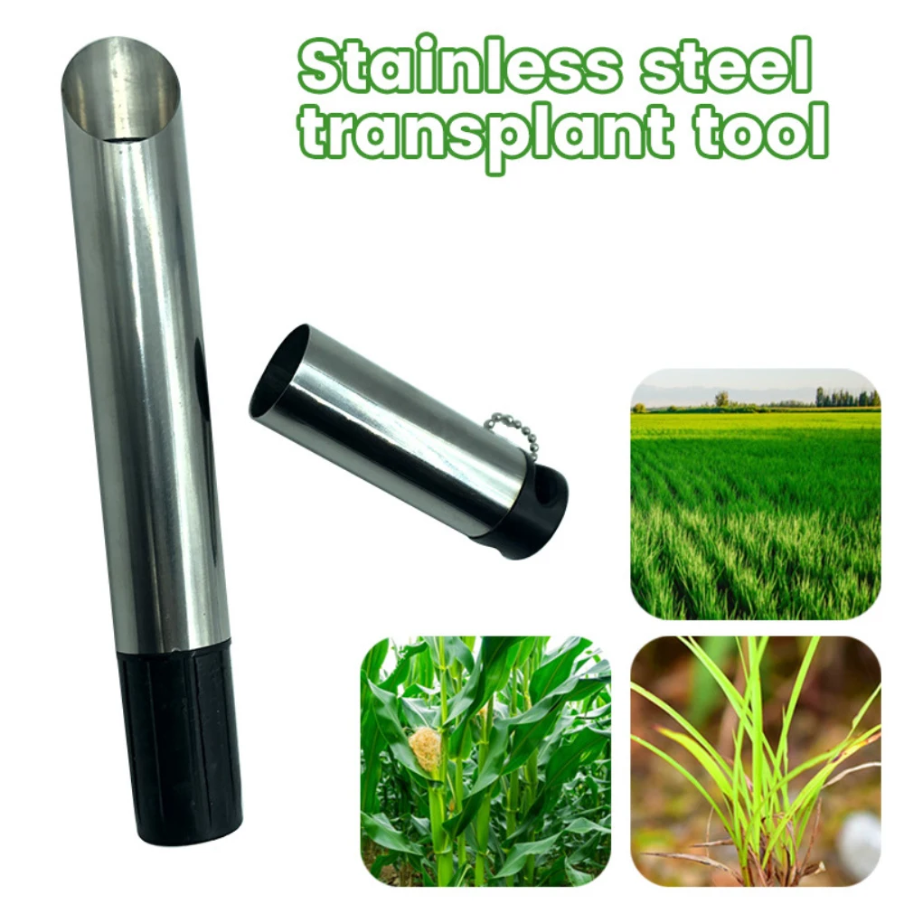 

Transplant Agricultural Tools Handheld Flowerpot Tool Cylinder Transplanting Seeder Garden Park Seedling Tube Transplanter