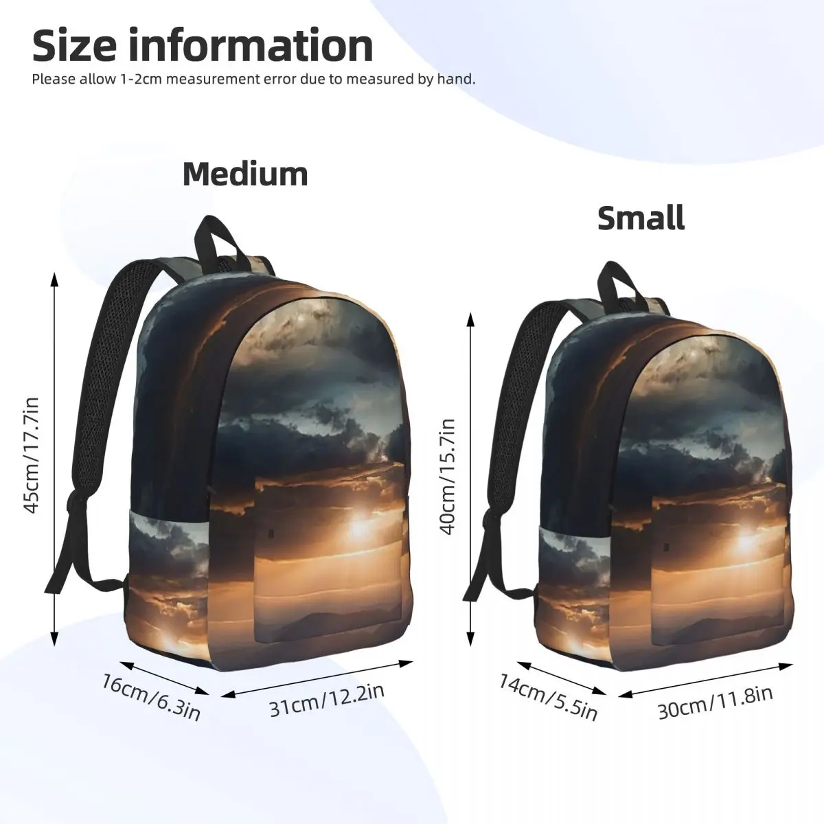 Starlit Sky Milky Way Starry Backpack Daypack Large Capacity Kids BookBag School Bag Shoulder Bags for Men Women