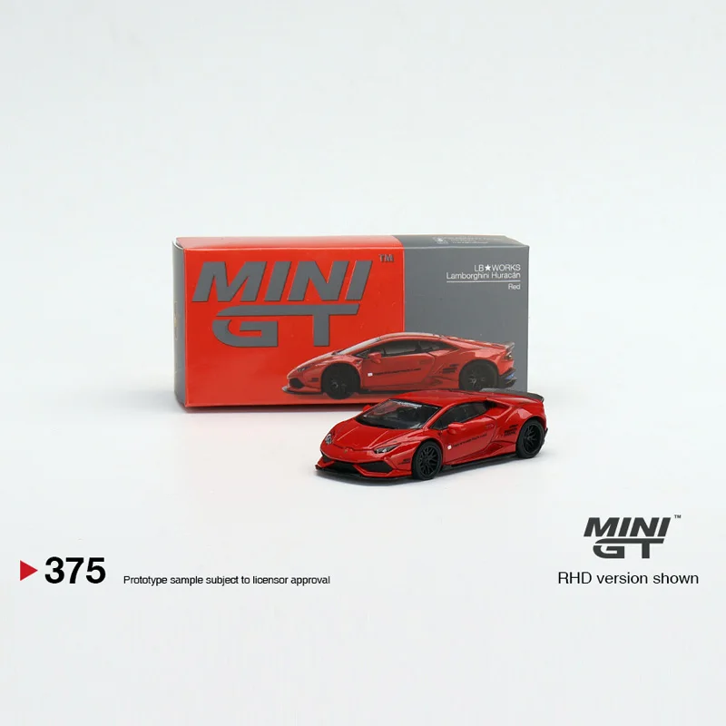 TSM MINI GT 1:64 #375 Huracan EVO  Die-cast alloy car model  gifts