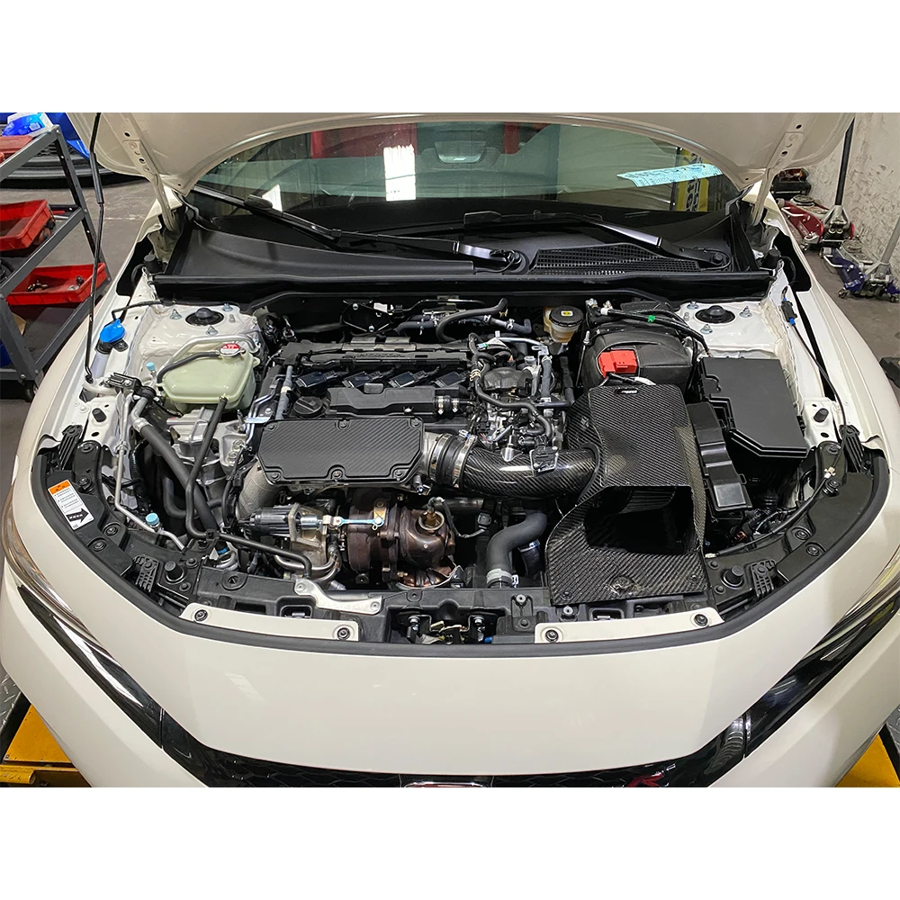 Neues Kaltlufteinlassfiltersystem aus echtem Kohlefaser für Typ R 2022+ FL5 2.0T