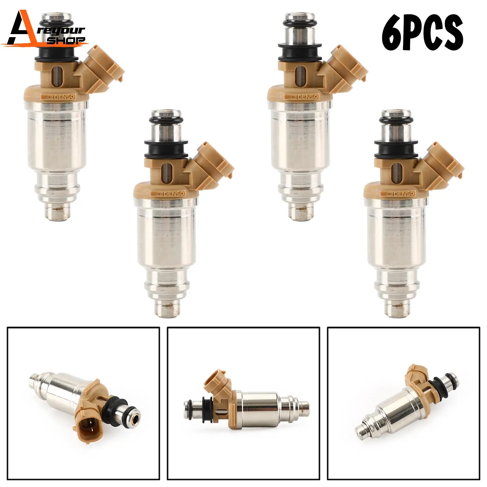 Areyourshop 4PCS Fuel Injectors Fit For GEO PRIZM COROLLA 1.6L 1993-1997 23209-16150 2325016150 Car Auto Parts