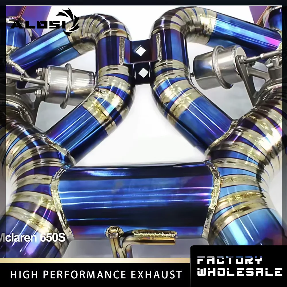 For McLaren 650s 3.8 2014-2016 Catback Exhaust Conversion with Valves High Performance Exhaust Conversion Racing Performance