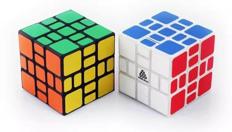 [Wisdom] 3x3 Inequality Magic Cube Puzzle Mixup Cube Puzzle Star Witeden 3X3X3 Mixup Plus Puzzle e Giocattolo Casual Regalo Fidget Toys