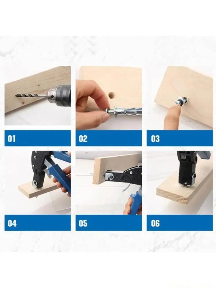A2BE Wall Anchors Metal Setting Tool with Mollys Bolt Hollows Drives Wall Anchors Screws for CavityAnchors Plasterboard Fixing