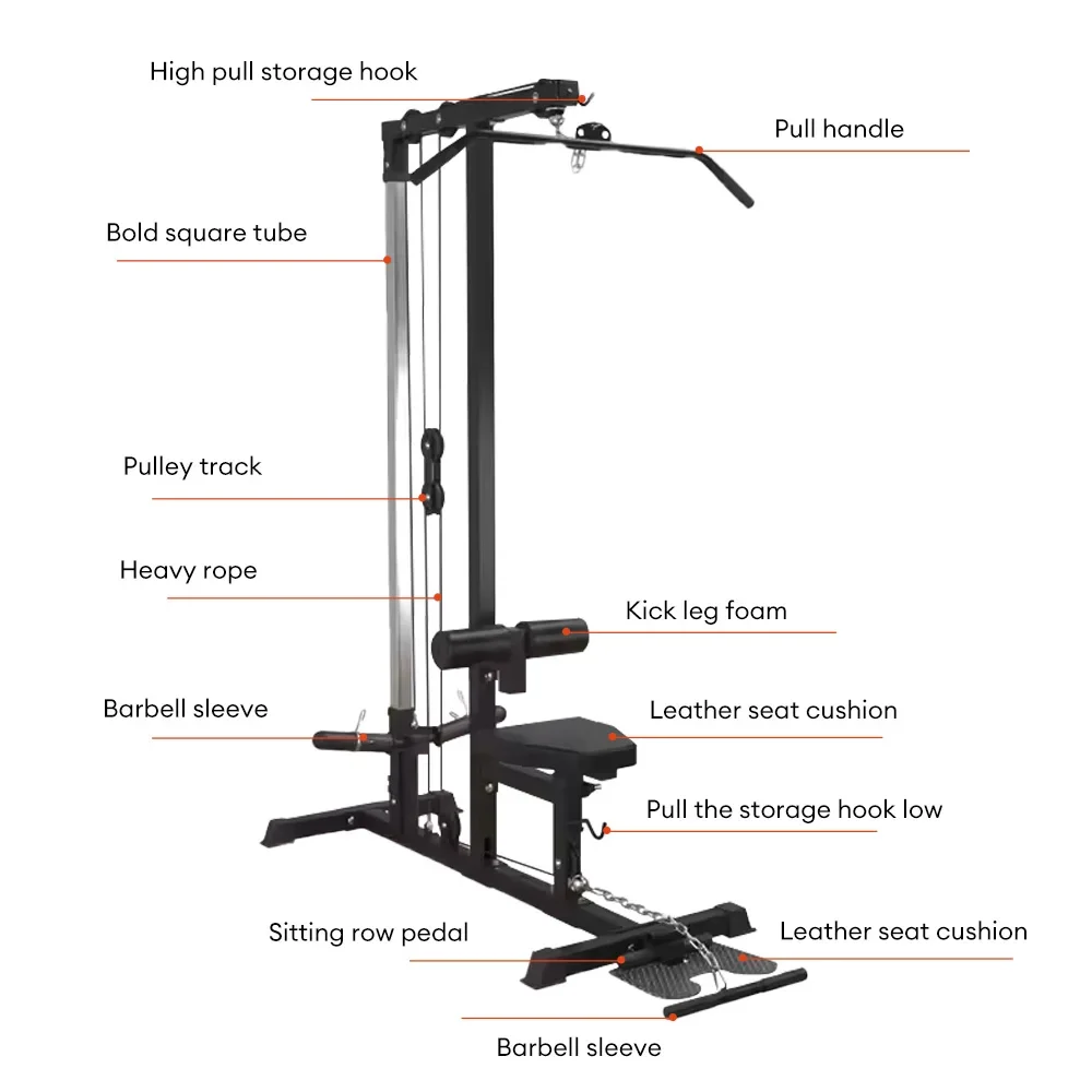 2026 Multifunctional Smith Machine Cable Crossover Power Rack Squat Fitness Gear